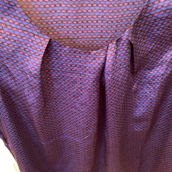 Coldwater Creek Blue & Purple Blouse Medium - Picture 4 of 8